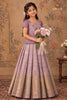 Purple Pastel Spring Traditional Pattu Pavadai Sets