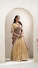 Traditional Gold Crush Butta Half Saree | Lehenga For Girls