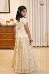 Onam Sandal Breeze Traditional Pattu Pavadai