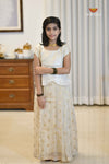 Onam Sandal Breeze Traditional Pattu Pavadai
