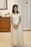 Onam Sandal Breeze Traditional Pattu Pavadai