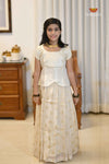 Onam Sandal Breeze Traditional Pattu Pavadai