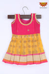 Girl Yellow Manipuri Baby Frock 