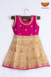 Girl Cream Moroccan Floral Baby Frock 