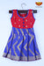 Girl Blue and Red Lighting Baby Frock 