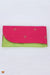 Multipurpose Fabric Clutch Girls Green with Pink for Women 