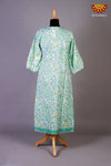 Mul Mul Cotton Green Kurti For Women 