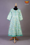 Mul Mul Cotton Green Kurti For Women 