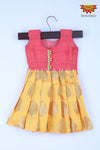 Girl Yellow Pine Flower Baby Frock 