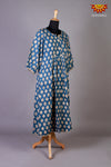 Mul Mul Cotton Blue Kurti For Women 