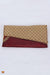 Girls Brown with Gold Women’s Multipurpose Fabric Clutch 