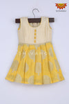 Girl Yellow Tree Pastel Baby Frock 