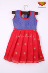 Girl Blue May Flower Baby Frock 