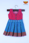 Girl Blue Loop Baby Frock 