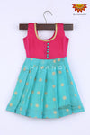 Girl Sky Blue Tiny Butta Baby Frock 