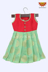 Girl Green Pine Tree Baby Frock 