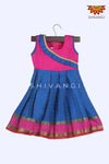 Girl Blue Kora Muslin Baby Frock 