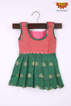 Girl Green Beetel Leaf Baby Frock 