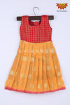 Girl Yellow Square Baby Frock 