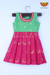Girl Pink Half Moon Baby Frock 