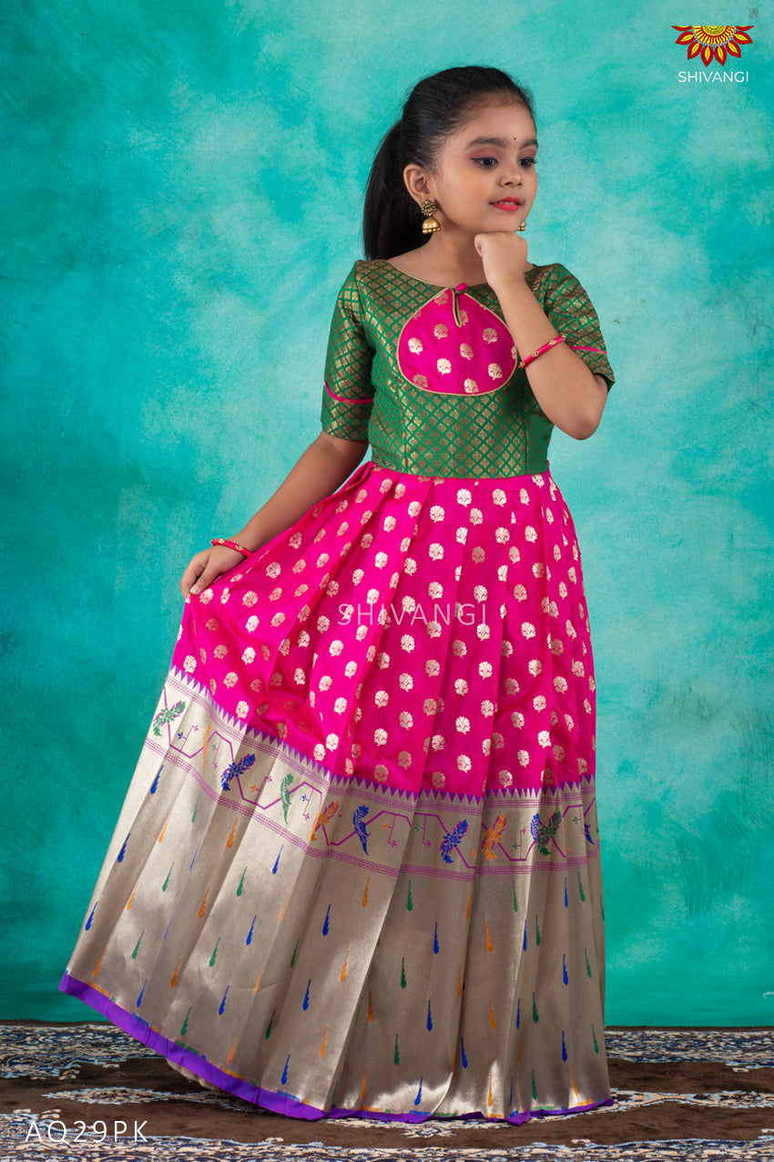 Buy Paithani Full Stitched Dresses Online  Paithani Dress Online