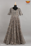 GirlsGreyKalamkari Slope Long gown!!! 