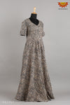 GirlsGreyKalamkari Slope Long gown!!! 