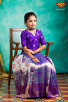 Girls Purple Dancing Annam Pattu Pavadai | Langa 
