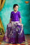 Girls Purple Dancing Annam Pattu Pavadai | Langa 