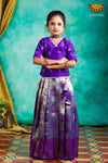 Girls Purple Dancing Annam Pattu Pavadai | Langa 