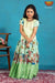 Girls Green Cocktail Peacock Pattu Pavadai | Langa 