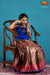 Girls Brown Lilly Bud Pattu Pavadai | Langa