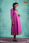 Girls Pink Cotton arrow Frock !!! 
