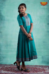 Girls Ramar Green Cotton arrow Frock !!! 