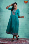 Girls Ramar Green Cotton arrow Frock !!! 