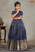 Navy Blue Mary Gold Long Gown For Girls !!!