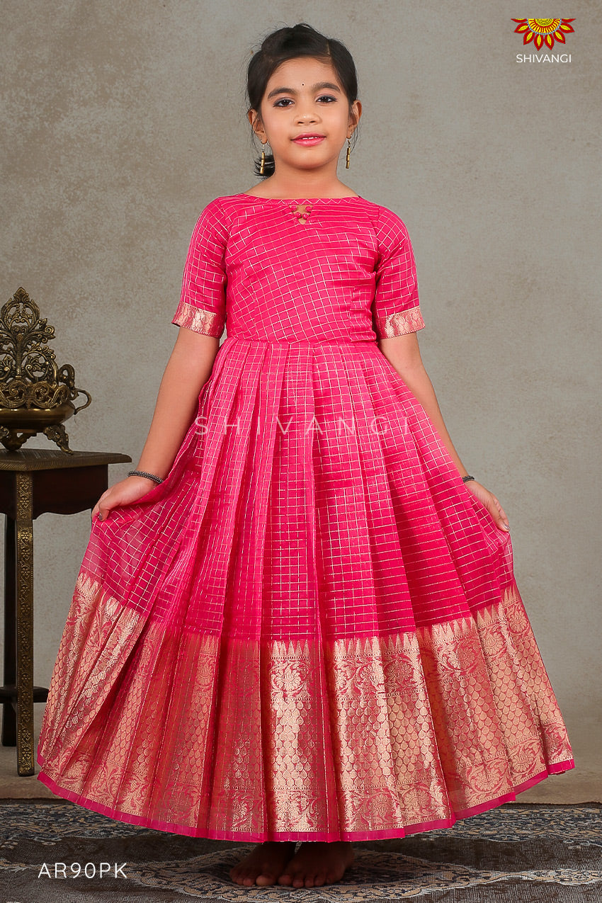 Latest Mary Long Frock Style Gown 2023 _long Choli_Long gown_Pink