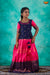 Girls Pink Copper Chanbali Pattu Pavadai | Lehenga