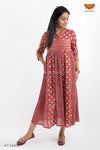 Red Floral Print Dress