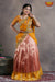 Girls Peach Summer Mango Half saree | Langa Davani 