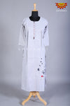 Grey Checked Kurti For Women 