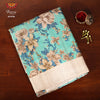 Women's Sky Blue Matka Saree 