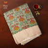 Women's Light Green Matka Saree 
