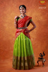 Shivangi Golden Tiles Half Saree | Langa Voni for girls 