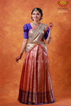 Pink Pastel Half Saree | Langa Voni 